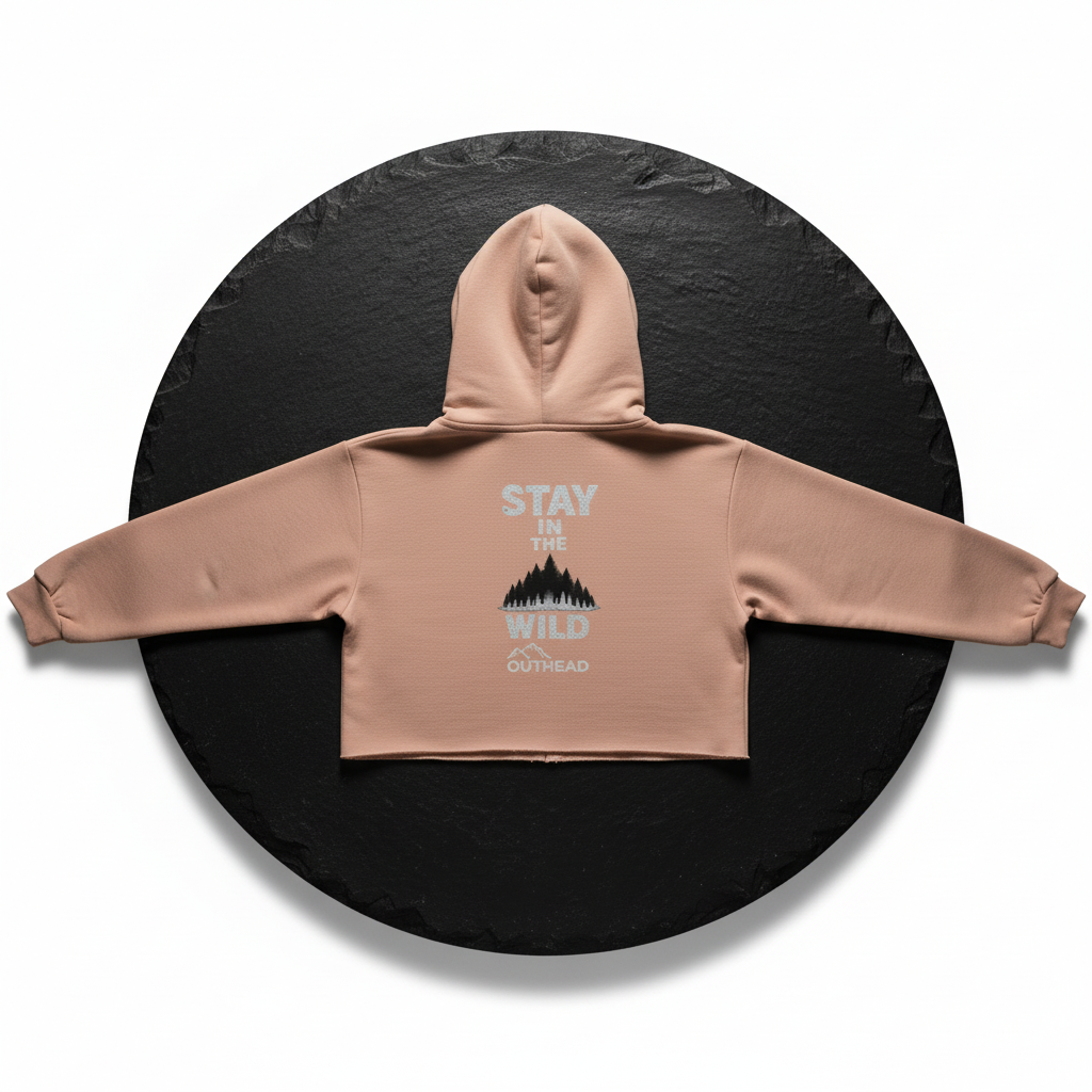 Damen Cropped Hoodie