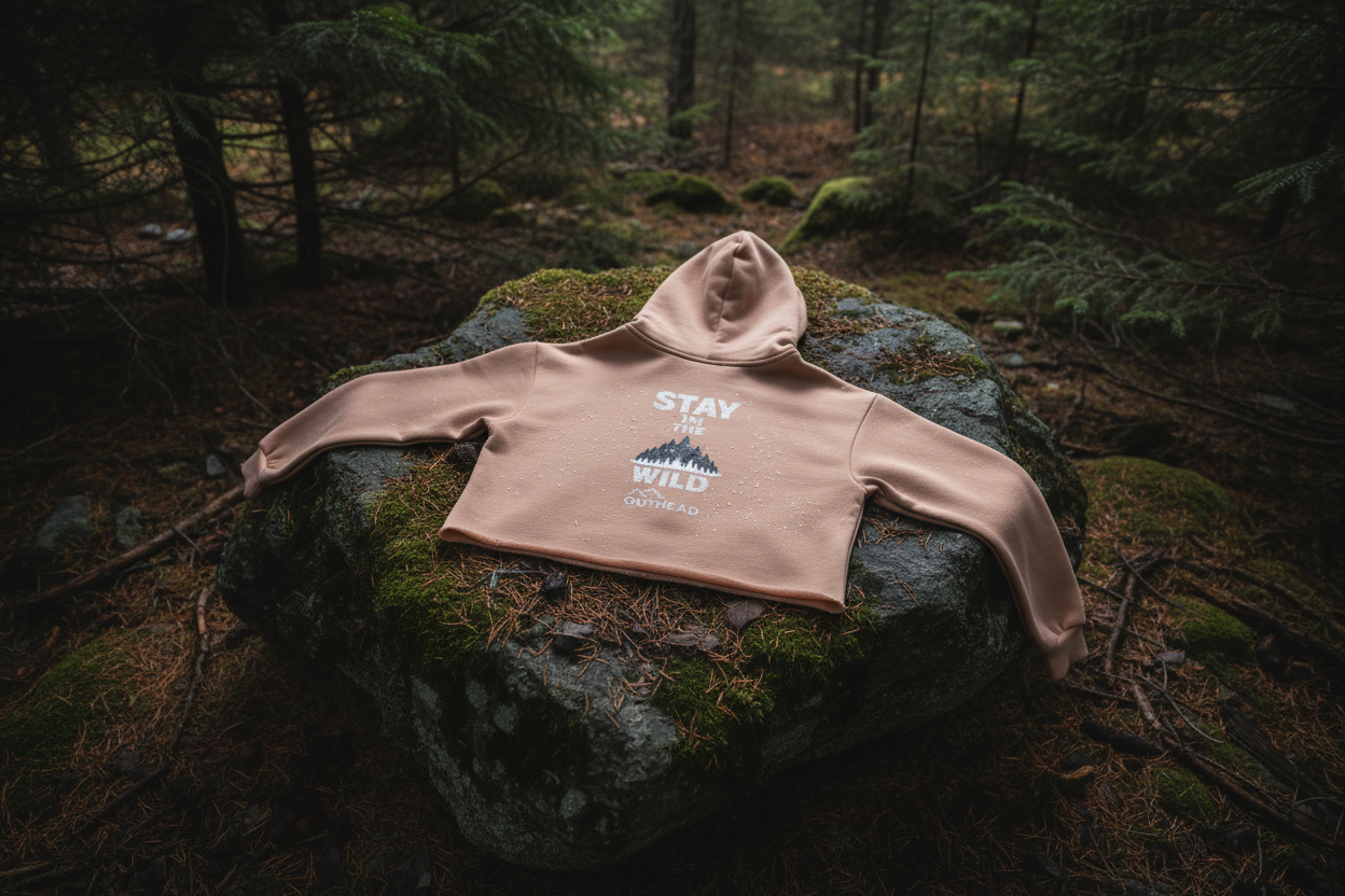 Damen Cropped Hoodie