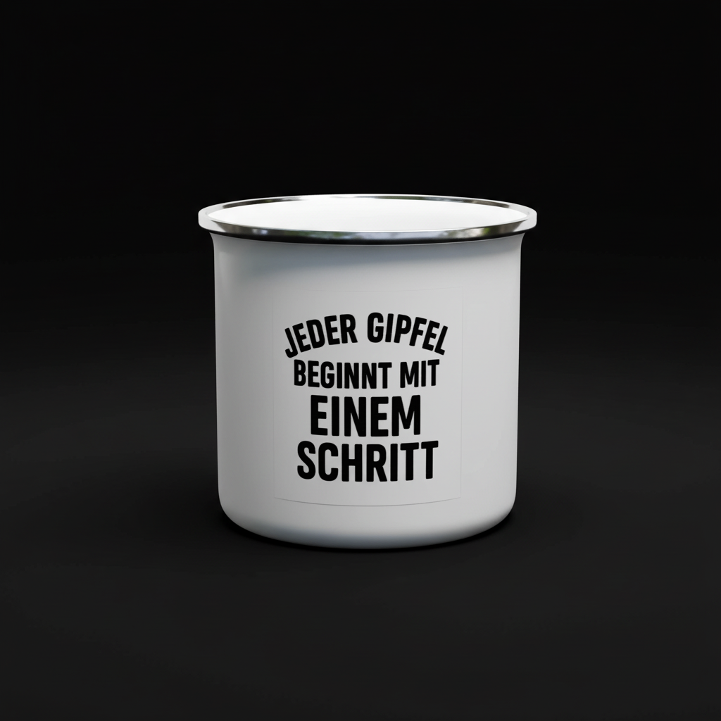 White Enamel Mug